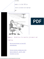 Computer Monitor Height, Angle, and Distance - Ergonomics Guidelines