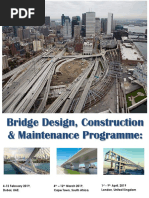 Bridge Design, Construction and Maintenance Course 2019 - Dubai, Cape Town, London