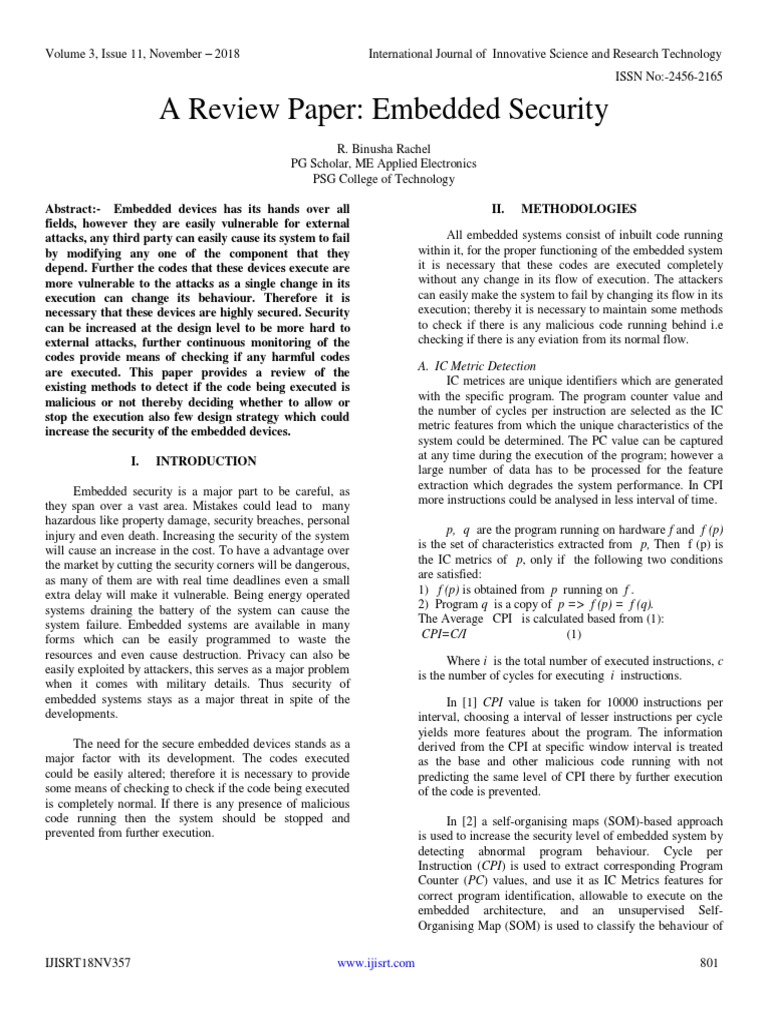 Embedded Security Review and Strategies | PDF | Computer Security ...