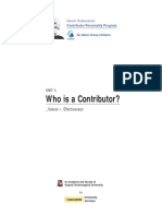 Unit 01 Who Is A Contributor PDF