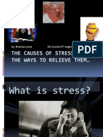 The Causes of Stress and The Ways To Relieve Them : By: Brianna Lowe Ms - Cossick 6 English