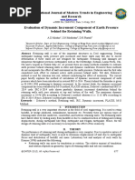 Evaluation of Dynamic Increment Component of Earth Pressure Behind The Retaining Walls