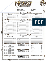 W20 - Character Sheet