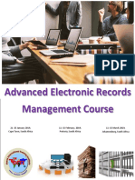 New - Advanced Electronic Records Management Course - 2019