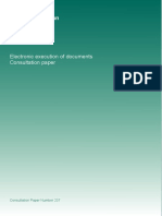 Electronic Execution of Docs - UK Consultation Paper