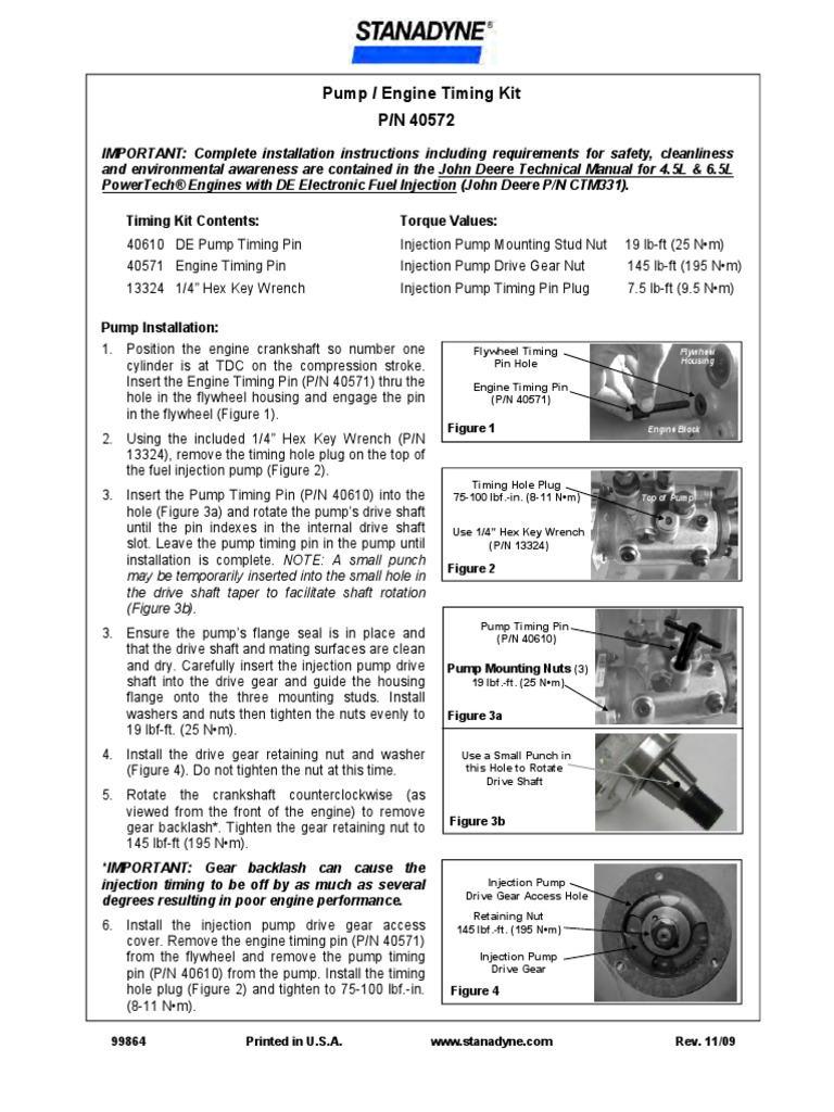 stanadyne-de-pump-timing-instructions.pdf | Gear | Nut (Hardware)