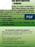 Understanding Sentence Clauses