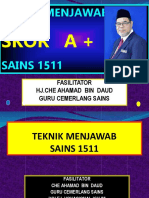 Teknik Menjawab Skor A Sains SPM 2018