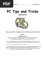 Using Your AOC Computer More Efficiently and Effectively