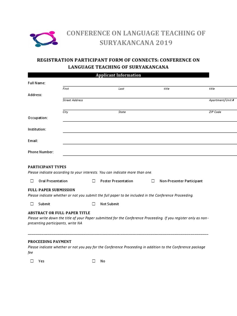 6 #Registration Form | PDF