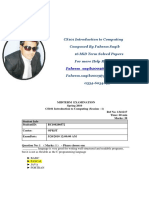 CS101MiDTerm16SolvedPapers PDF
