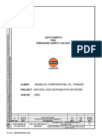 PROCON PSV Data Sheet for IOCL Paradip Project