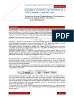 Parameters Calculation of Turbulent Fluid Flow in A Pipe of A Circular Cross Section