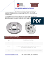 Threaded Flanges Manufacturers