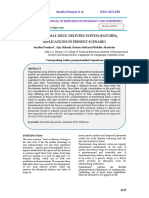 Transdermal Drug Delivery System (Patches), Applications in Present Scenario