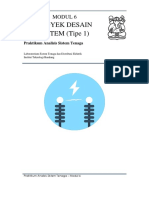 EP3171 - Praktikum Teknik Tenaga Listrik I - Analisis Sistem Tenaga - Proyek Desain Sistem (Tipe 1)