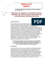 Epoca de Cambios o Un Cambio de Época PDF