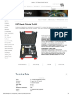 DSP Bresle Chloride Test Kit: Technical Data