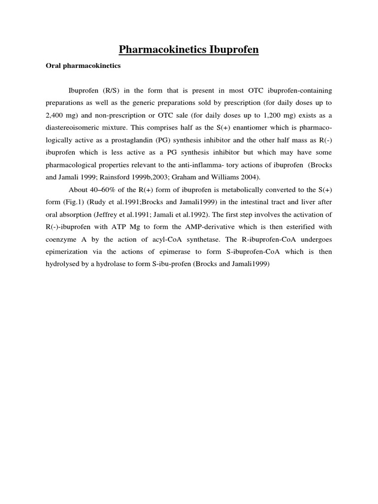 of Ibuprofen PDF Vein