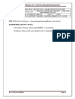 Aim: Hardware and Software:: To Find Out A Solution of A Polynomial Equation Using Bierge-Vieta Method