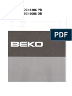 Wkl15100 106 PB WKL 15080 86 DB Beko Masina Za Ves PDF