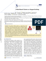 Ultrasmall Abundant Metal-Based Clusters As Oxygen-Evolving Catalysts