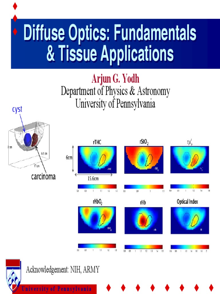Diffuse Optics: Fundamentals & Tissue Applications | PDF | Scattering ...