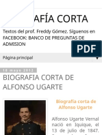 Biografía Corta - Biografia Corta de Alfonso Ugarte