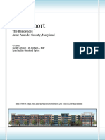 Final Report: The Residences Anne Arundel County, Maryland