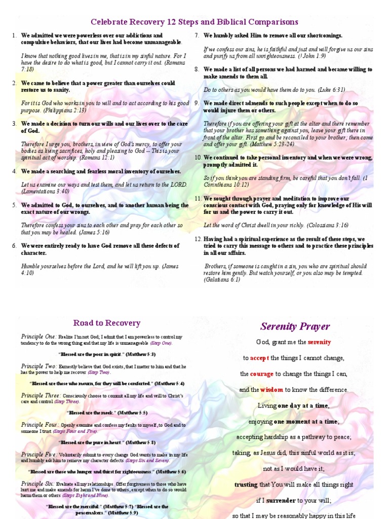 Celebrate Recovery 3 Docs | PDF | Forgiveness | Prayer