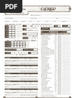 Ficha D&D - Clérigo