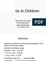 Anemia in Children
