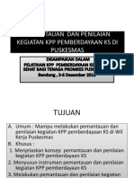 Pemantauan Dan Penilaian KPP