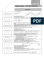 Answer Key & Explanations - IIFT 2016 (All Sets)