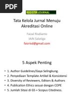 Tata Kelola Jurnal Menuju Akreditasi Online