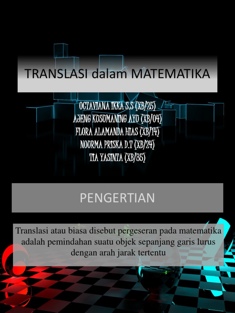 Translasi Matematika untuk Pelajar | PDF