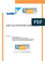 Sap Accounting Entries