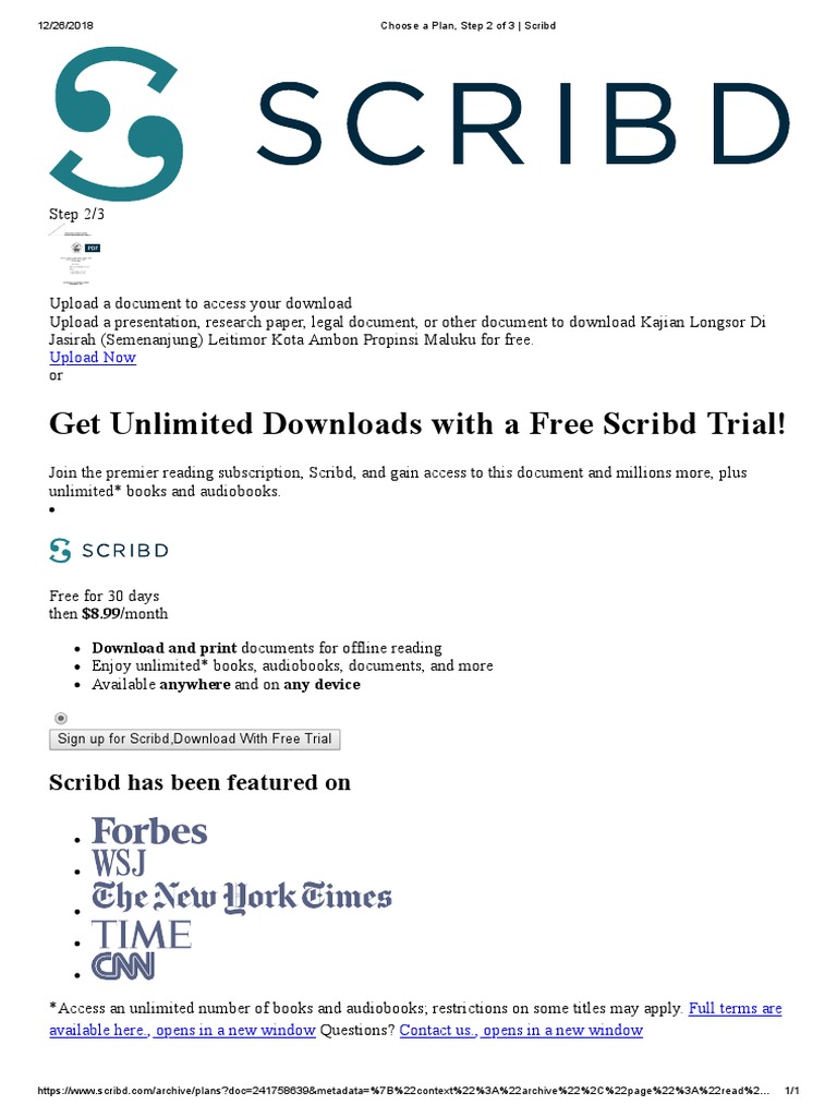 Scribd Free Trial Offer | PDF