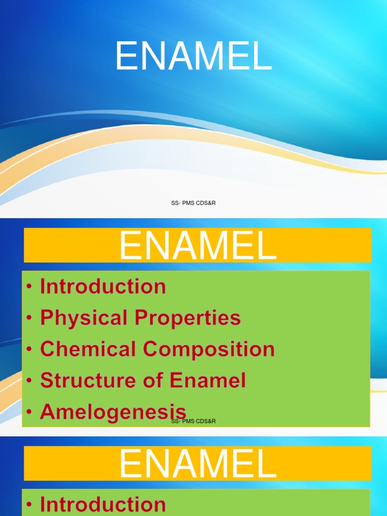 Enamel Structure and Incremental Lines | PDF | Technology & Engineering