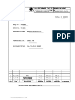 Vendor Document Cover Sheet: Project: Ar4 4 Aromatics Plant