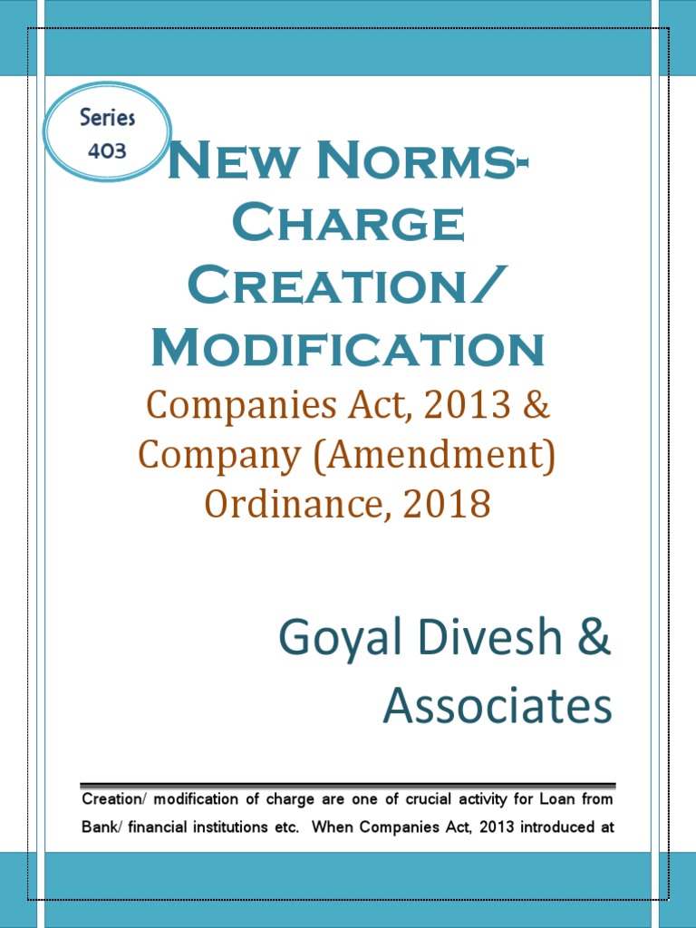 New Norms - Creation - Modification of Charge - Ordinance Effect | PDF ...