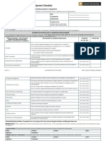 This Checklist Is To Be Used For The Commissioning of Plant or Equipment