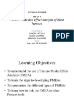 Failure Mode and Effect Analysis of Blast Furnace: K.K.W.I.E.E.R, NASHIK Pptona