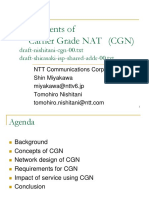 Requirements of Carrier Grade NAT (CGN) : Draft-Nishitani-Cgn-00.txt Draft-Shirasaki-Isp-Shared-Addr-00