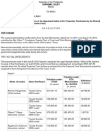 Re- COA Opinion on the Computation of the Appraised Value of the Properties Purchased by the Retired Chief:Associate Justices of the Supreme Court.