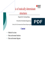 Analysis of statically determinate structures