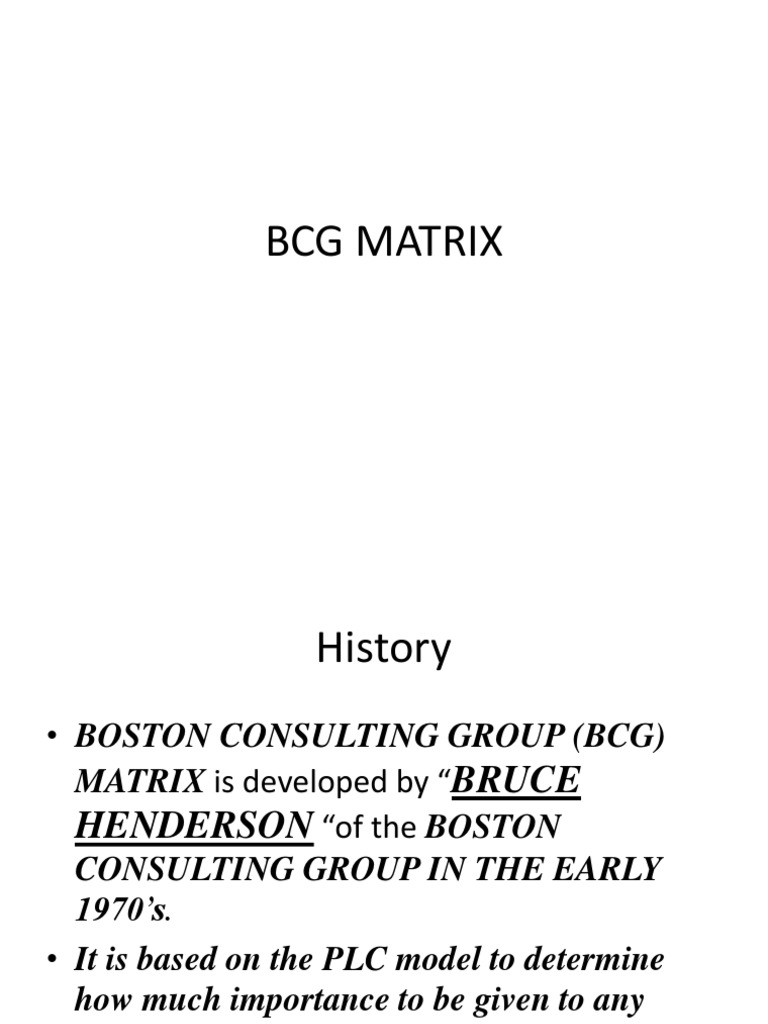 BCG Matrix | PDF | Market (Economics) | Business