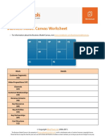 Business Model Canvas Worksheet