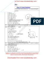 CBSE Class 11 Mathematics Worksheet - Conic Sections