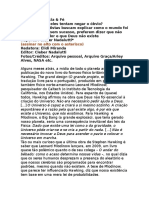 Porque Eles Tentam Negar o Óbvio, A Existência de Deus 140 - Revista Graça - Março 2011 - Cleber Nadalutti Revisado